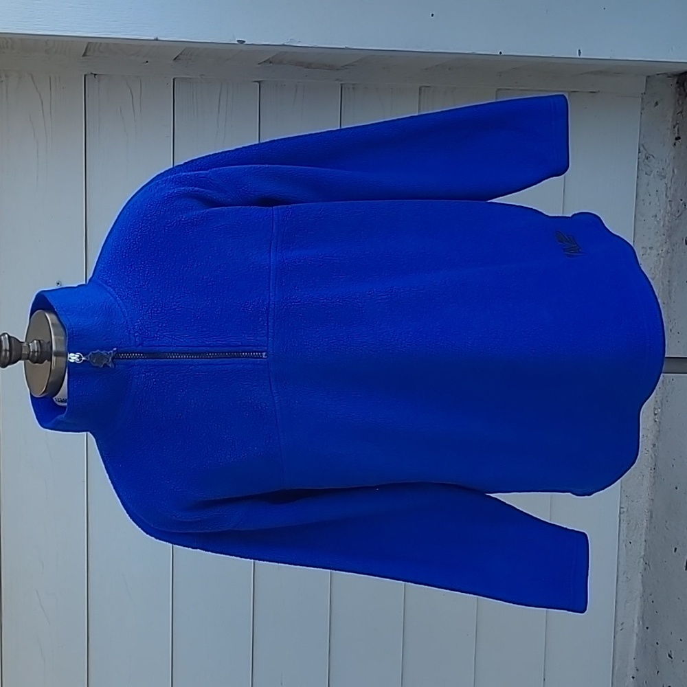 TAZ WARNER BROS Blue Weave Fleece Mens Sz XL Half‎ Zip Pullover Jacket RARE 90s